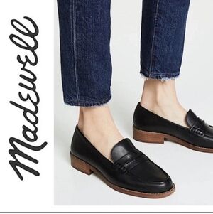 Madewell True Black The Elinor Loafer Size Pre-owned Excellent *5-1/2